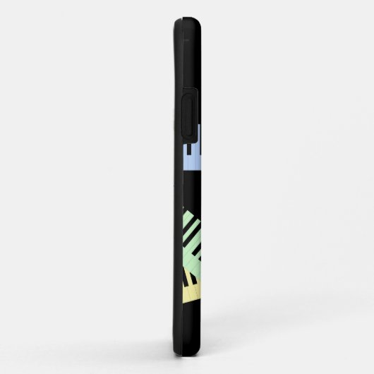 Klaviertastatur Musik Lover Modernes Mit Monogramm Case-Mate iPhone Hülle (Hinten/Rechts)