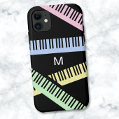 Klaviertastatur Musik Lover Modernes Mit Monogramm Case-Mate iPhone Hülle