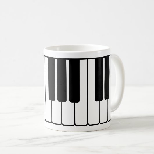 Klaviertastatur Musiker Geschenk Jumbo-Neuheiten-T Kaffeetasse (VorderseiteRechts)