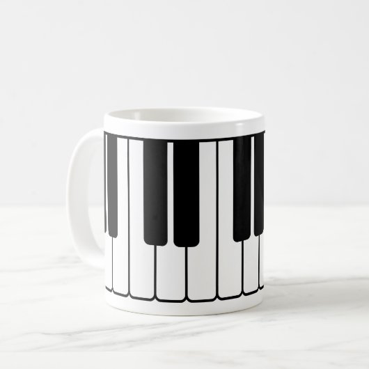 Klaviertastatur Musiker Geschenk Jumbo-Neuheiten-T Kaffeetasse (Vorderseite Links)