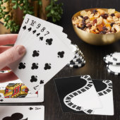 Klaviertastatur - Musikpielkarten Spielkarten (In Situ)