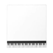 Klaviertastatur Notepad Notizblock (Vorderseite)