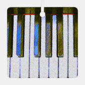 Klaviertastatur Ornament Aus Metall (Vorderseite)