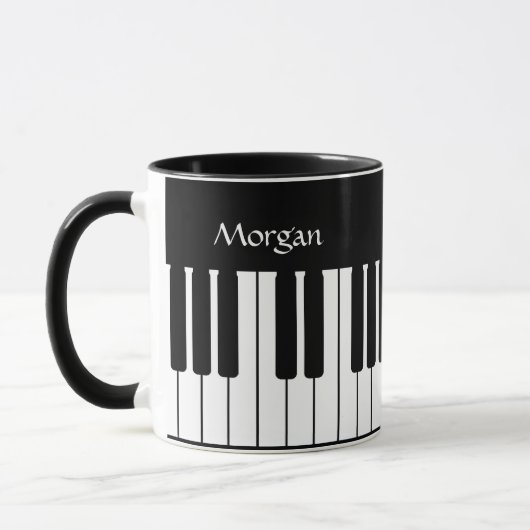 Klaviertastatur Personalisiert 2 Tasse (Links)