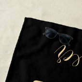 Klaviertastatur Personalisiert Musikerin Strandtuch (Beispiel)