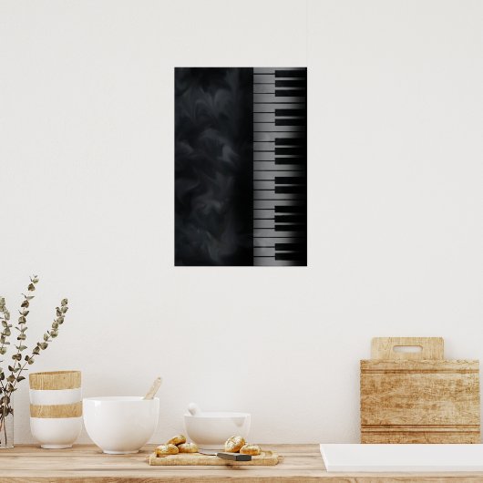 Klaviertastatur Poster (Küche)
