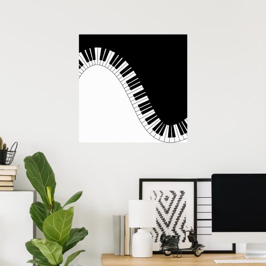 Klaviertastatur Poster (Heimbüro)