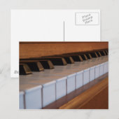 Klaviertastatur Postkarte (Vorne/Hinten)