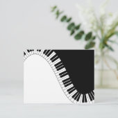 Klaviertastatur Postkarte (Stehend Vorderseite)