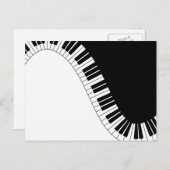 Klaviertastatur Postkarte (Vorne/Hinten)