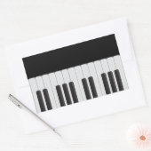 Klaviertastatur Rechteckiger Aufkleber (Umschlag)