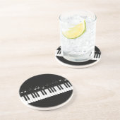 Klaviertastatur Sandstein Untersetzer (Seite)