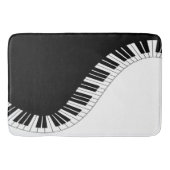 Klaviertastatur Schwarz-Weiß-Musik-Design Badematte (Vorderseite)