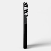 Klaviertastatur Schwarz-Weiß-Musik-Design Rosa Case-Mate iPhone Hülle (Rückseite / Rechts)