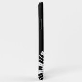 Klaviertastatur Schwarz-Weiß-Musik-Design Rosa Case-Mate iPhone Hülle (Hinten/Rechts)