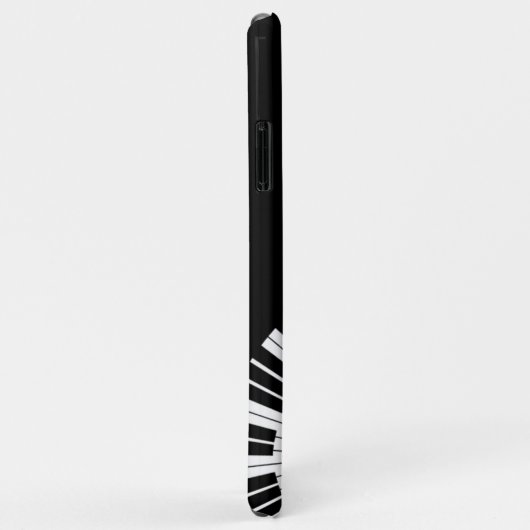 Klaviertastatur Schwarz-Weiß-Musik-Design Rosa Case-Mate iPhone Hülle (Hinten/Rechts)
