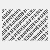 Klaviertastatur - Sets für musikalisches Design Geschenkpapier Set (Vorderseite 3)