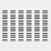 Klaviertastatur - Sets für musikalisches Design Geschenkpapier Set (Vorderseite)