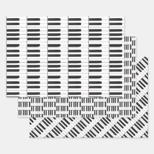 Klaviertastatur - Sets für musikalisches Design Geschenkpapier Set (Set)