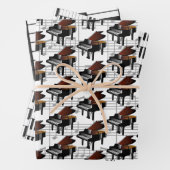 Klaviertastatur - Sets für musikalisches Design Geschenkpapier Set (Beispiel)