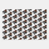 Klaviertastatur - Sets für musikalisches Design Geschenkpapier Set (Vorderseite)