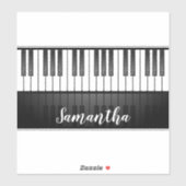 Klaviertastatur Sticker für die Kontur (Blatt)