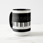 Klaviertastatur Tasse (Vorderseite Links)