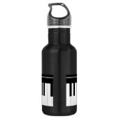 Klaviertastatur Trinkflasche (Rückseite)