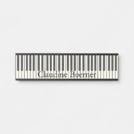 Klaviertastatur Türschild