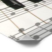 Klaviertastatur und Rose Poster (Ecke)