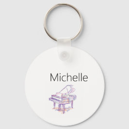 Klaviertastatur und Schlüsselanhänger für Musikanm