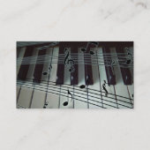 Klaviertastatur Violin & Trumpet Visitenkarte (Rückseite)