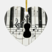 Klaviertastatur Violine Ornament (Vorne)