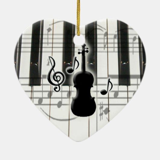 Klaviertastatur Violine Ornament (Hinten)