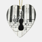 Klaviertastatur Violine Ornament (Links)