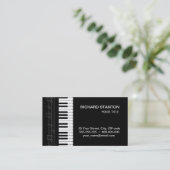 Klaviertastatur Visitenkarte (Stehend Vorderseite)