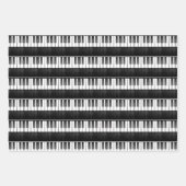 Klaviertastatur-Wrapping Paper Flat Sheet Set Geschenkpapier Set (Vorderseite 3)
