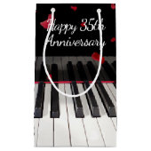 Klaviertastatur zum 35. Jubiläum Kleine Geschenktüte (Vorderseite)