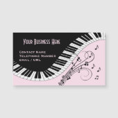 Klaviertastaturmusik Design Magnetische Visitenkar Magnetkarte (Vorderseite)
