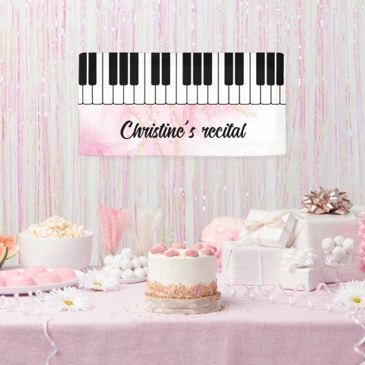 Klaviertastaturmusik - Vorführung Banner (Party)