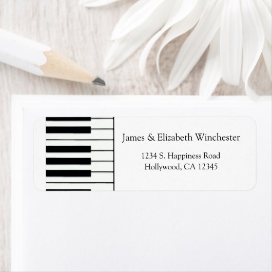 Klaviertasten Adressmarken (Insitu)