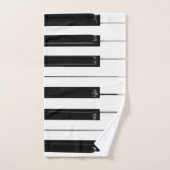 Klaviertasten Badhandtuch Set (Handtuch)