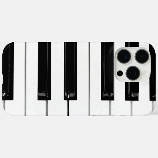 Klaviertasten Case-Mate iPhone Hülle (Rückseite (Horizontal))