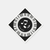 Klaviertasten Design Serviette (Ecke)