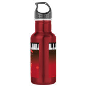 Klaviertasten Edelstahlflasche (Rückseite)