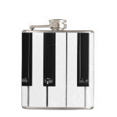 Klaviertasten Flachmann (Vorderseite)