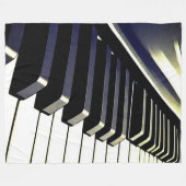 KLAVIERTASTEN FLEECEDECKE (Vorderseite (Horizontal))