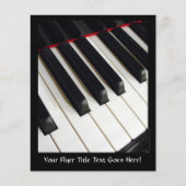 Klaviertasten Fotografie Flyer (Vorne)