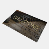 Klaviertasten für antike Musik Fußmatte (Schrägansicht)