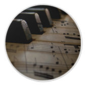 Klaviertasten für antike Musik Keramikknauf (Vorderseite)